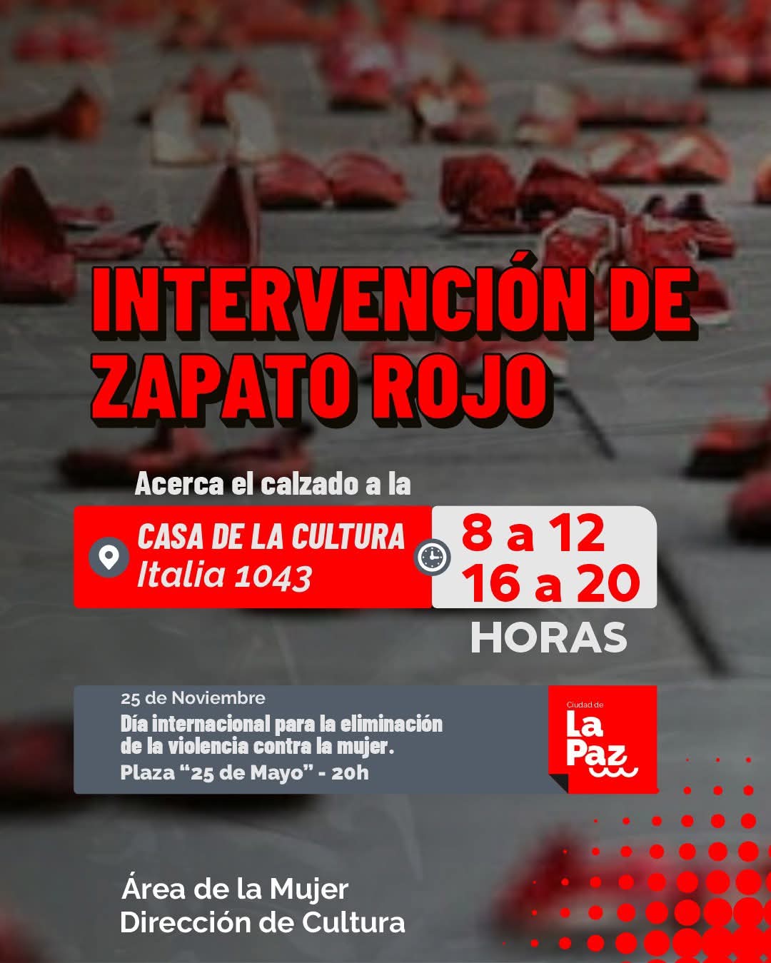 “Zapatos Rojos”: una intervención para reflexionar sobre la violencia de género